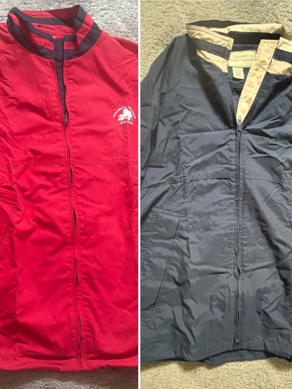 2 Vintage Cutter & Buck windbreakers X/XL